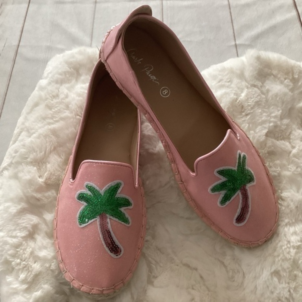 Pink Palm Tree Espadrilles